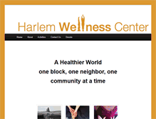 Tablet Screenshot of harlemwellness.org